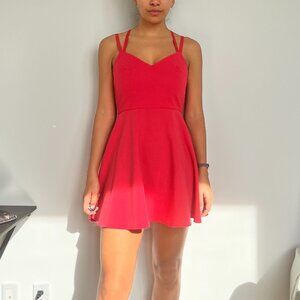 French Connection Pink Whisper Light Strappy Stretch Mini Dress, 6